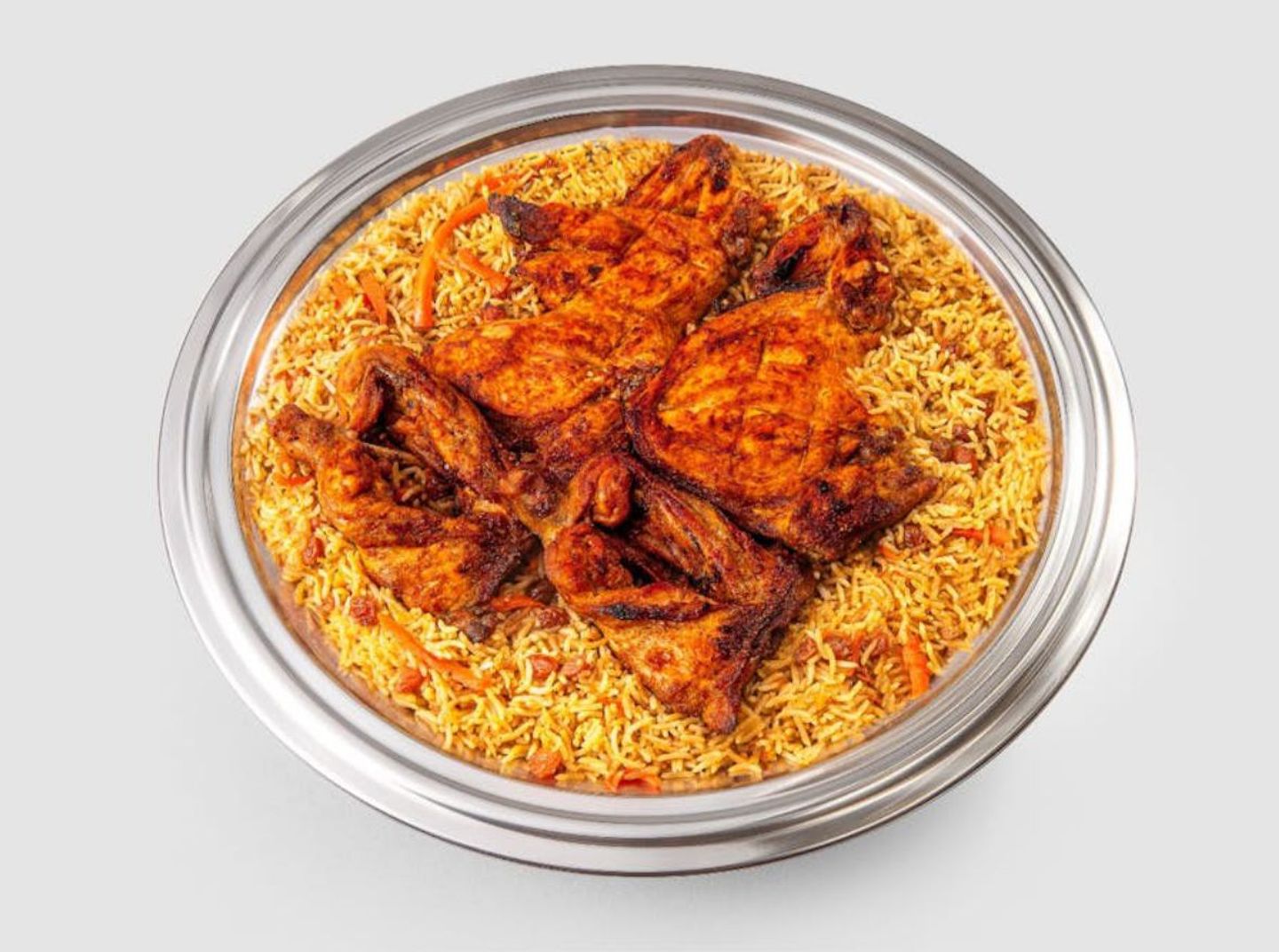 Whole Chicken On Charcoal With Rice