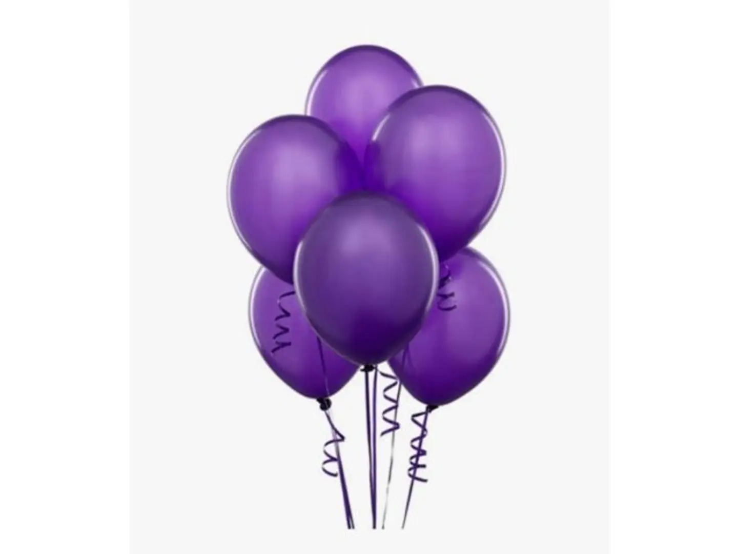 Purple Helium Balloons Bouquet