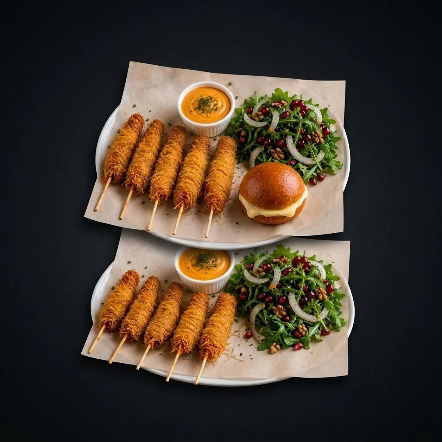 Kunafa Shrimp With Cheese