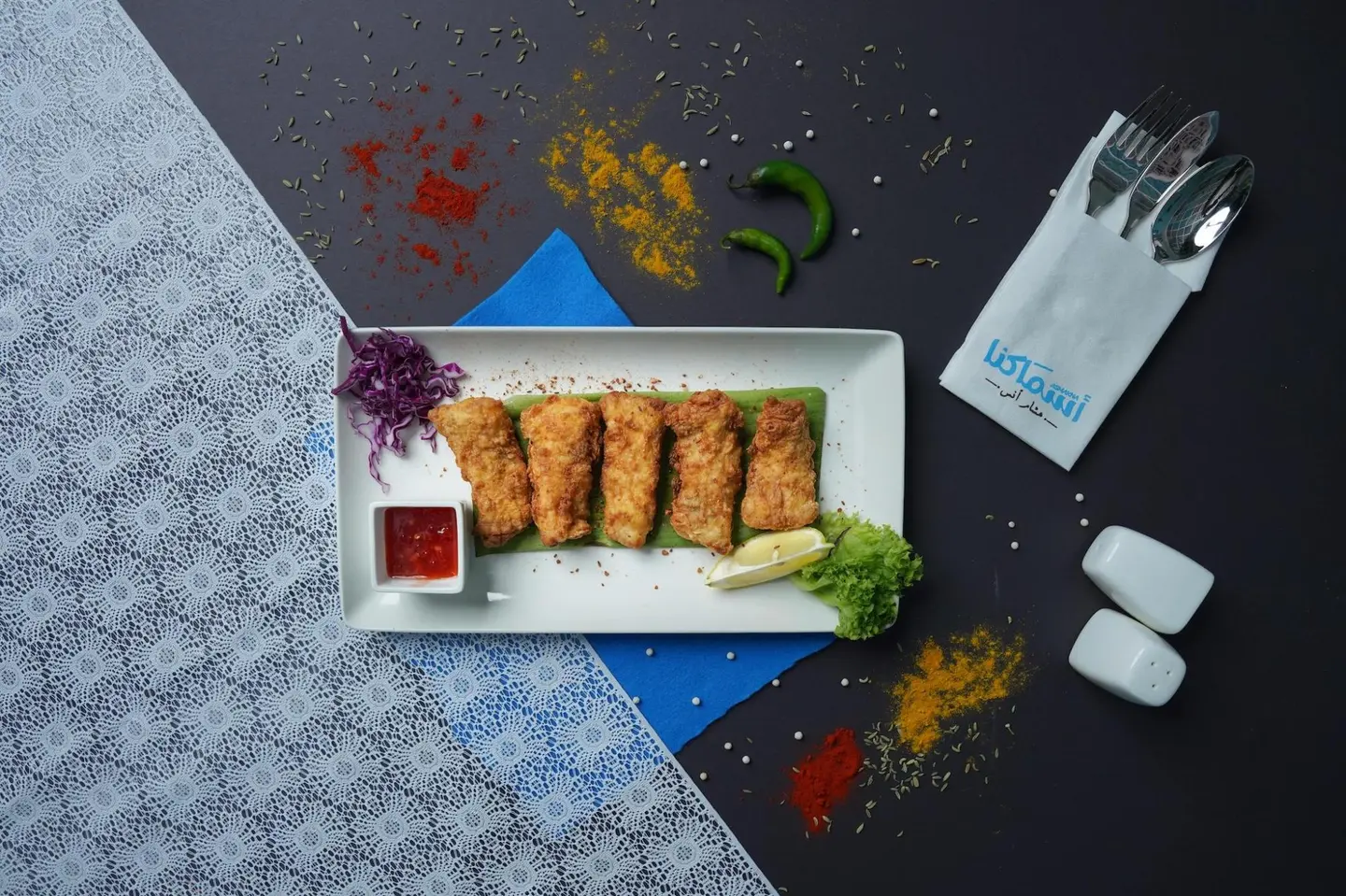 فيليه سمك مقلي