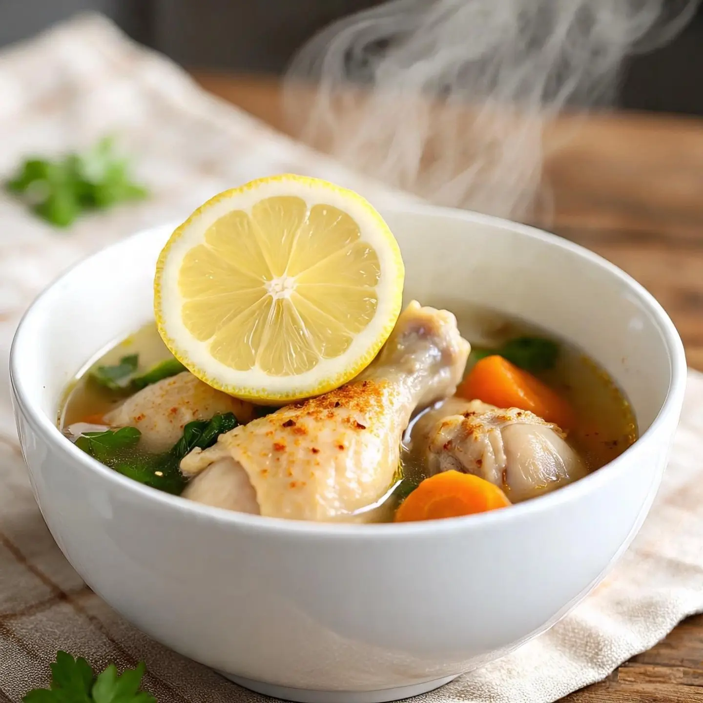 نص دجاج مسلوق سادة