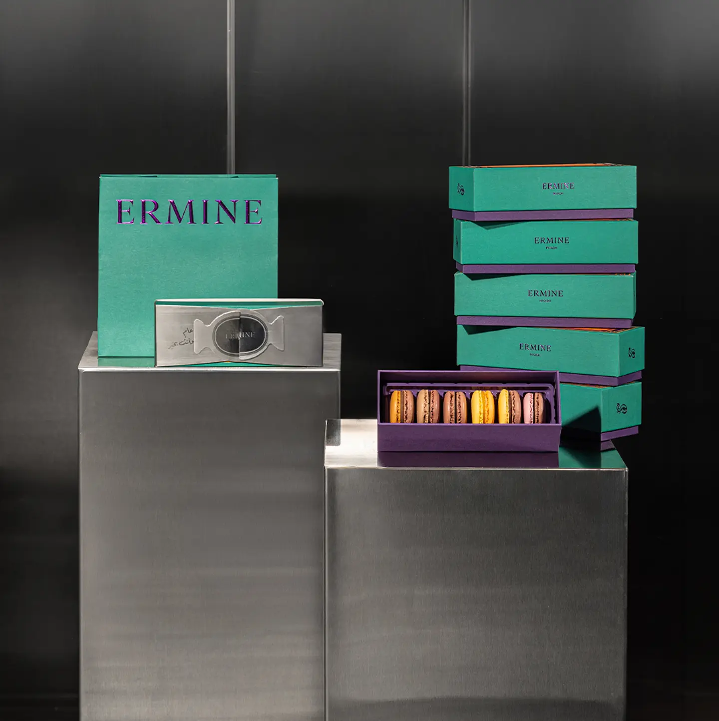 Premium Macaron Treat – 6 Giveaway Boxes