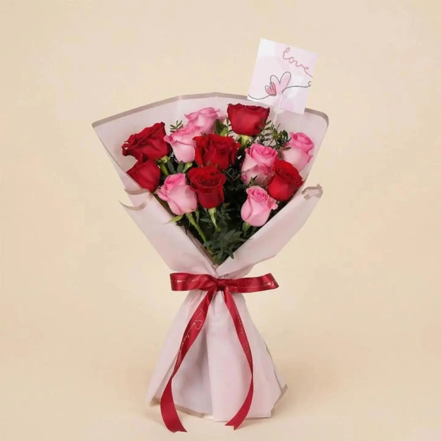 Red And Pink Rose Bouquet