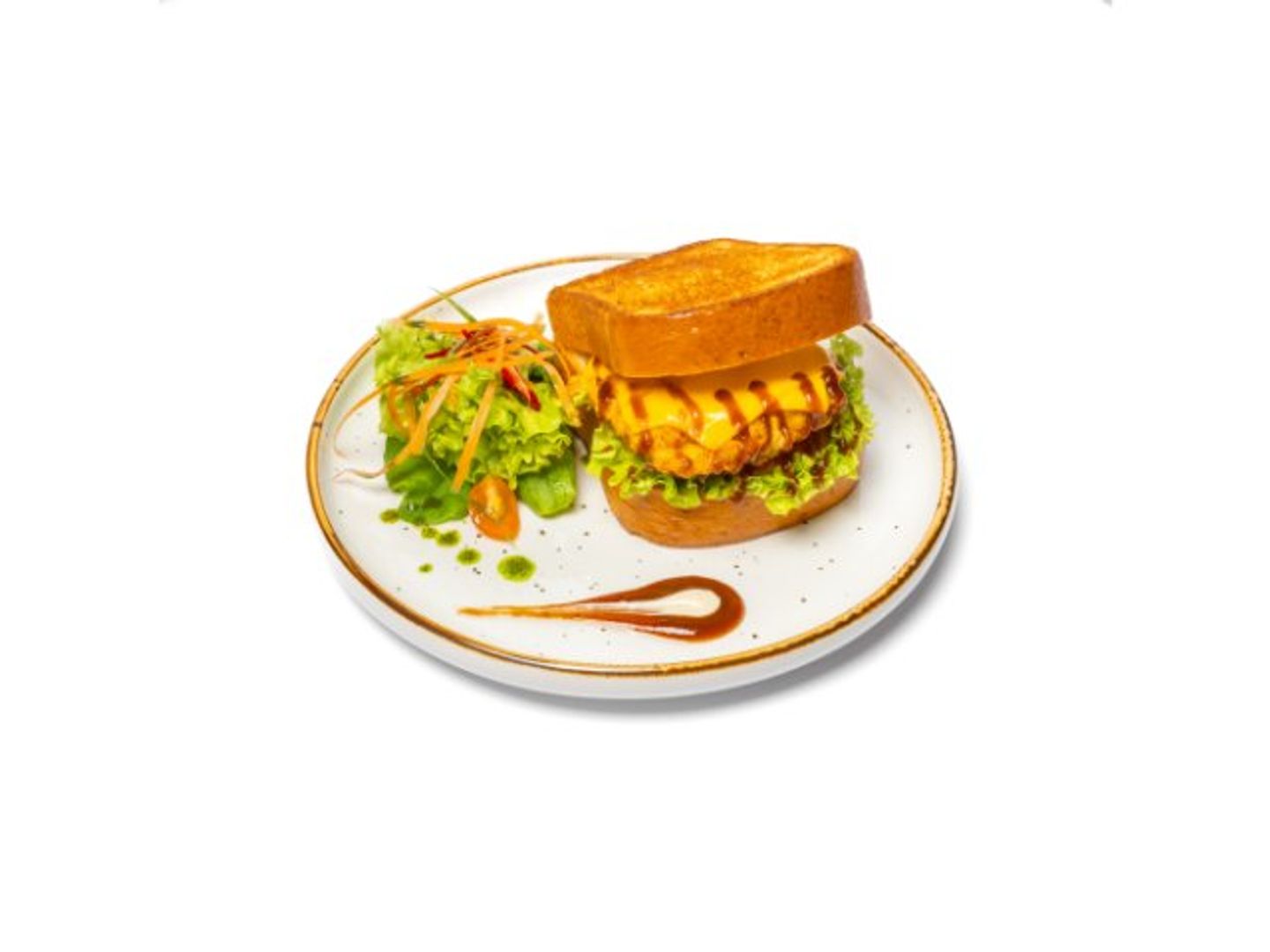 بريوش الدجاج المقرمش والباربكيو