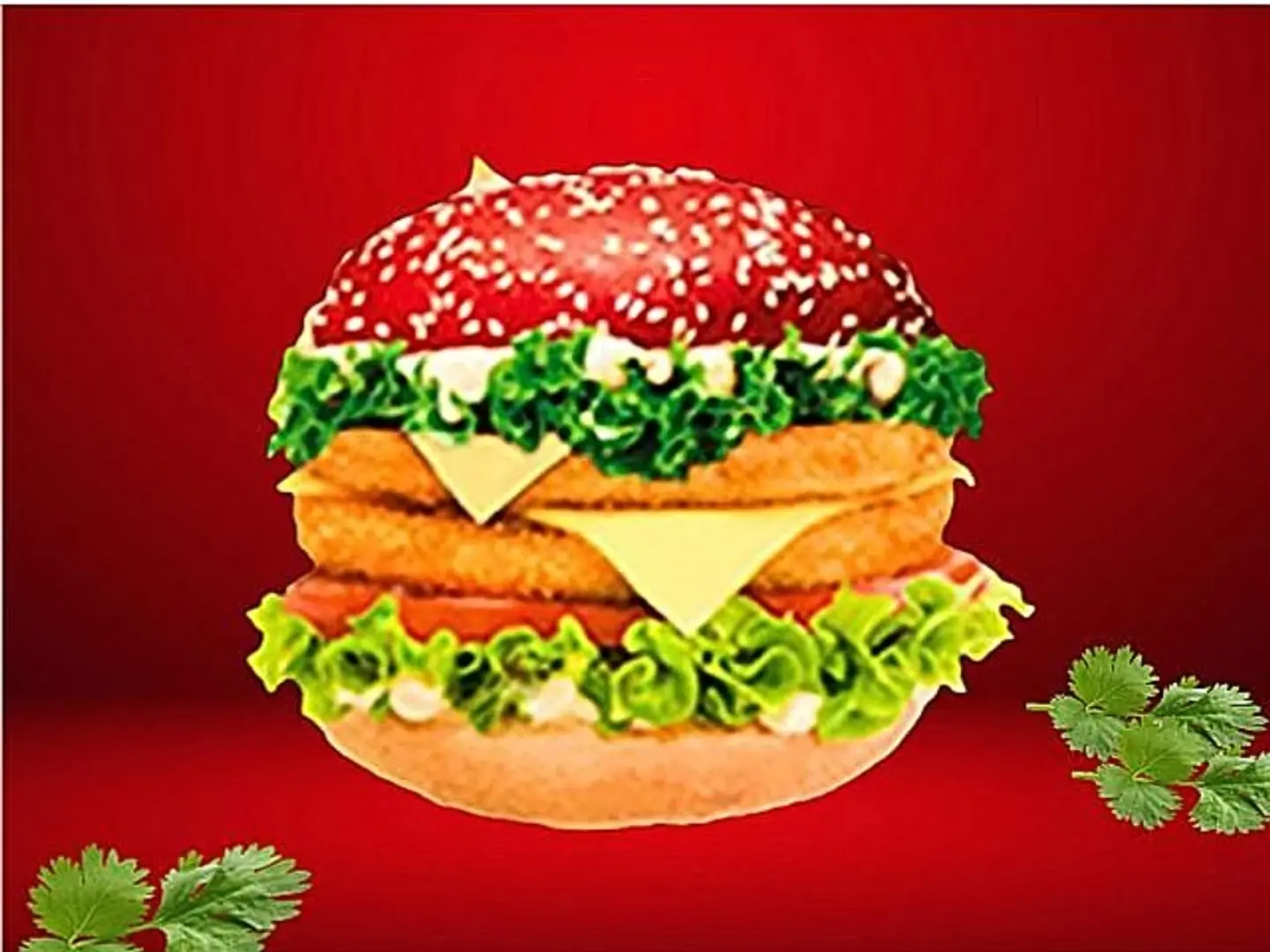 Red Ball Burger Sandwich