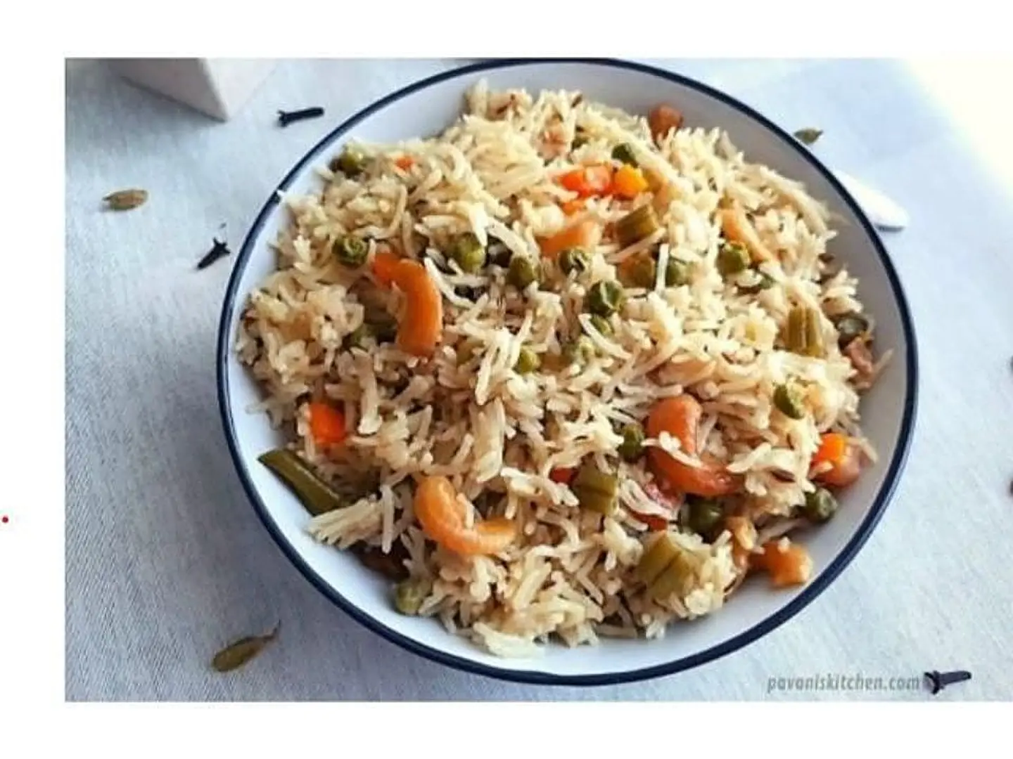 Rice With Vegetables With Peanut Sauce