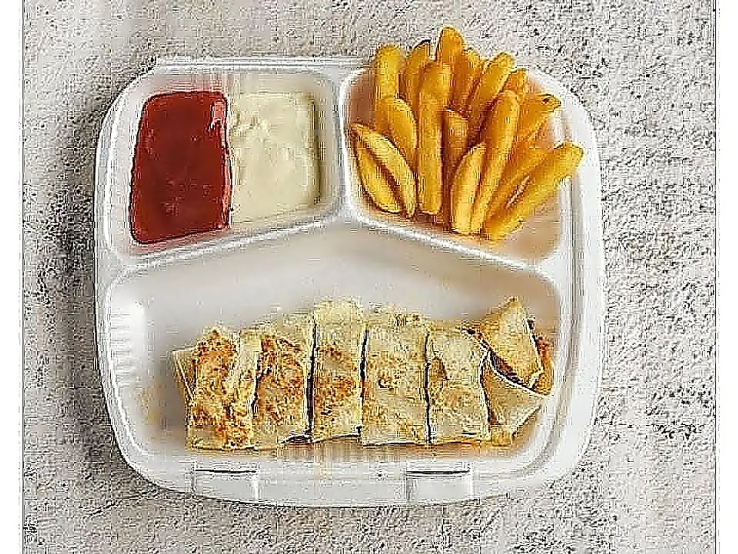 صحن شاورما عربي صغير