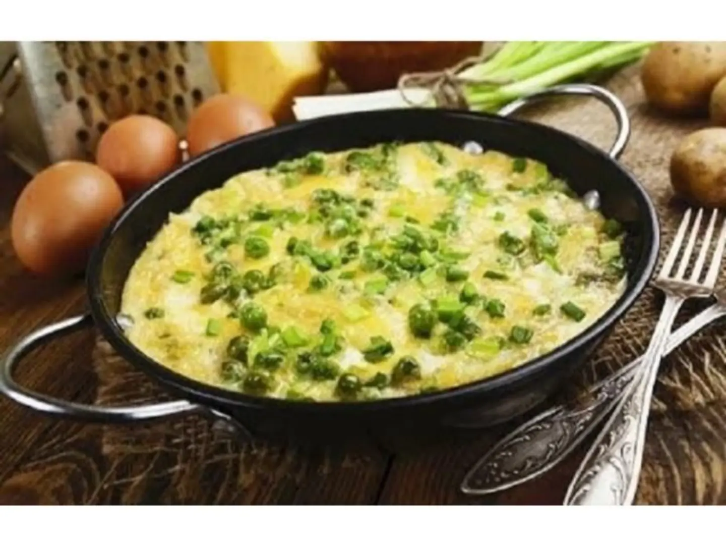 بازلاء مع بيض