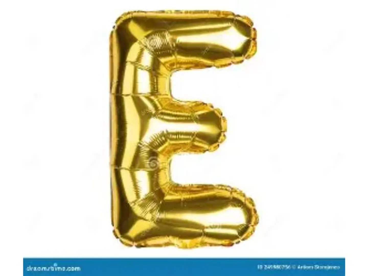 Gold Letter Balloon E