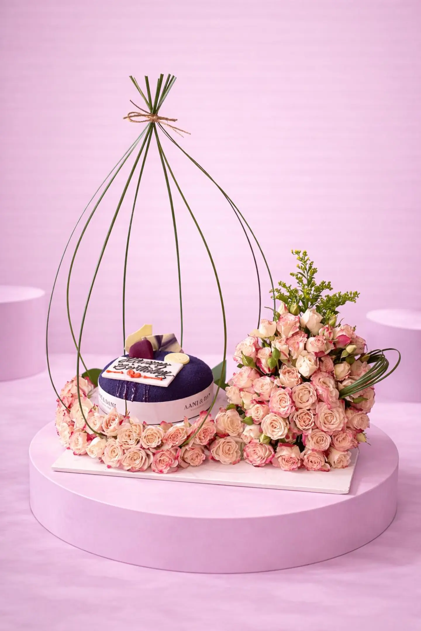 Soft Bouquet , Ganch Cake Arrangemnt