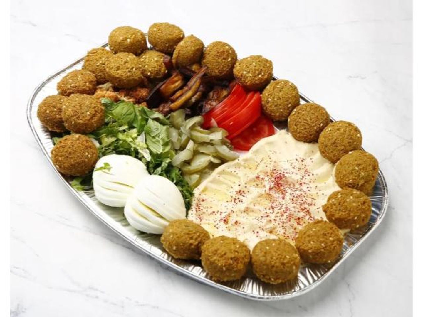 صحن مشكل فلافل