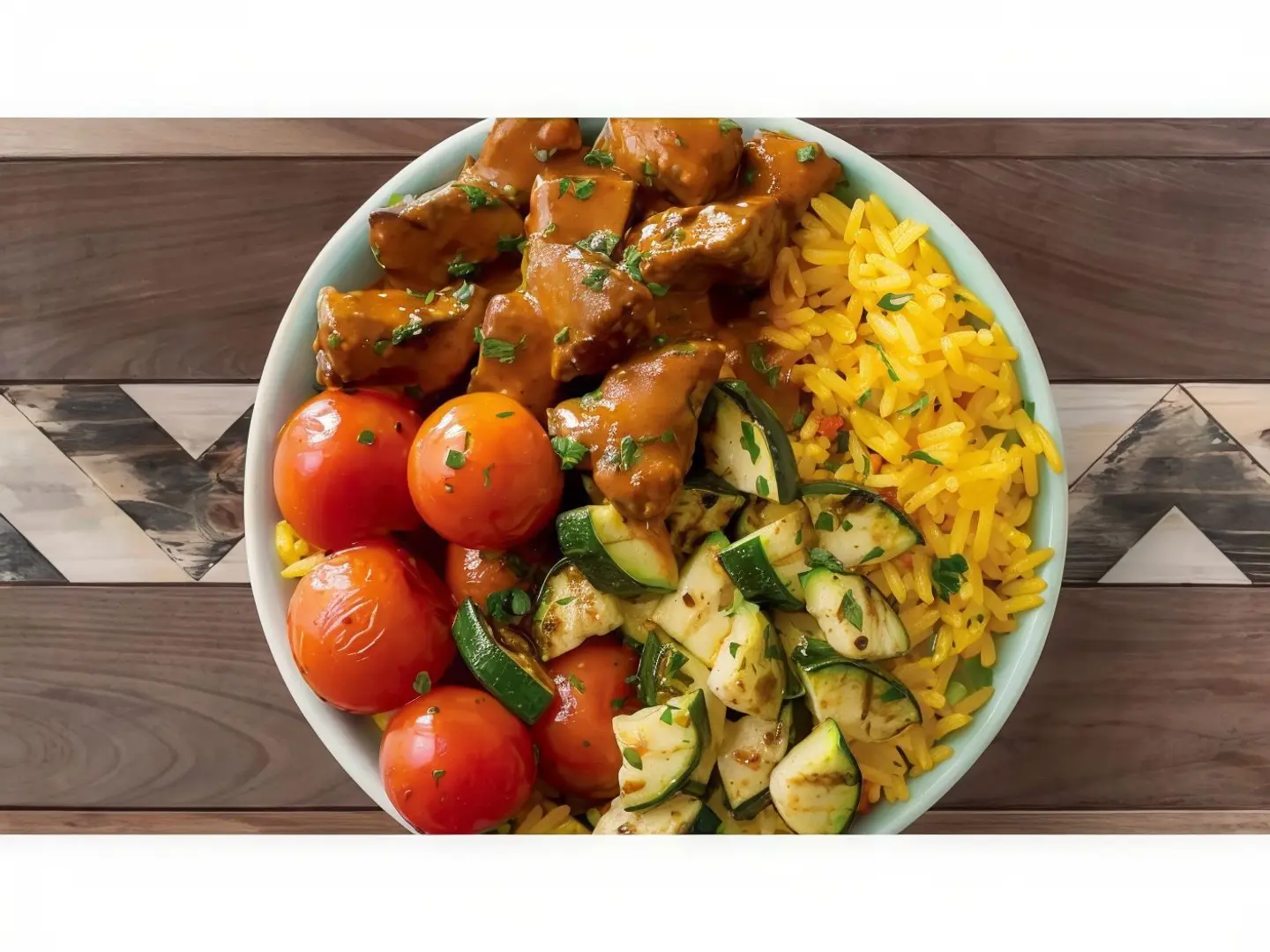 Chicken Livers Veg & Spicy Rice