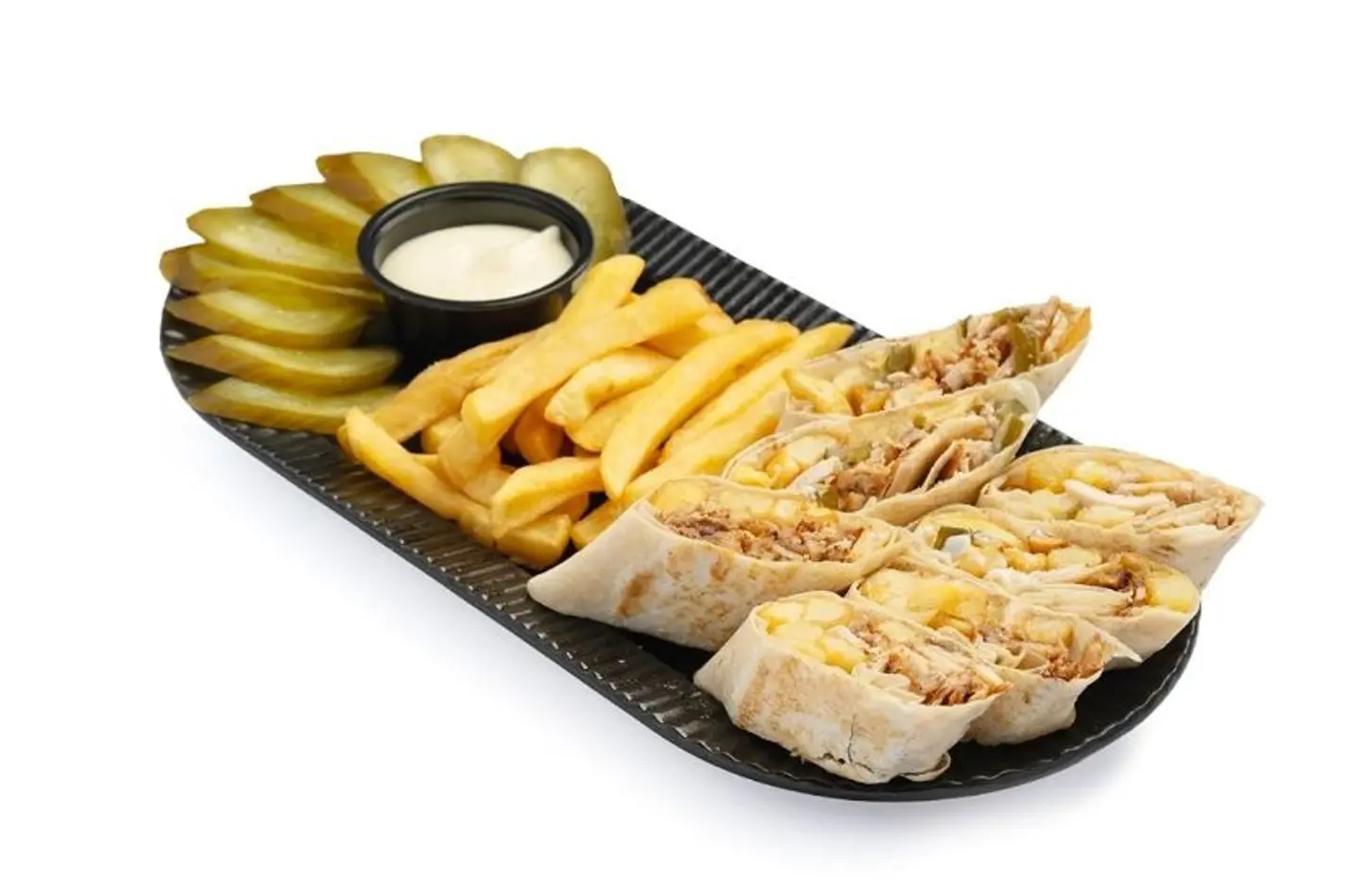 صحن شاورما عربي كبير جبن