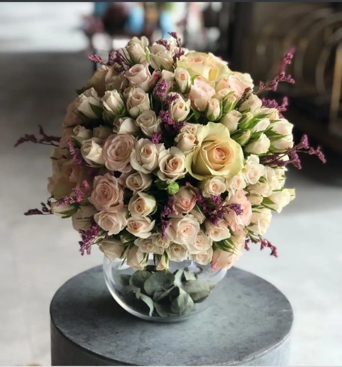 Mixed Baby Rose Vase