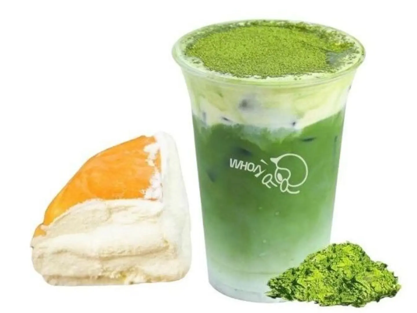 Cloud Matcha With Cloud Cheese Bread