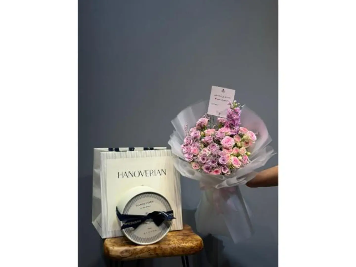 Purple Bouquet And Henoverin Chocolate
