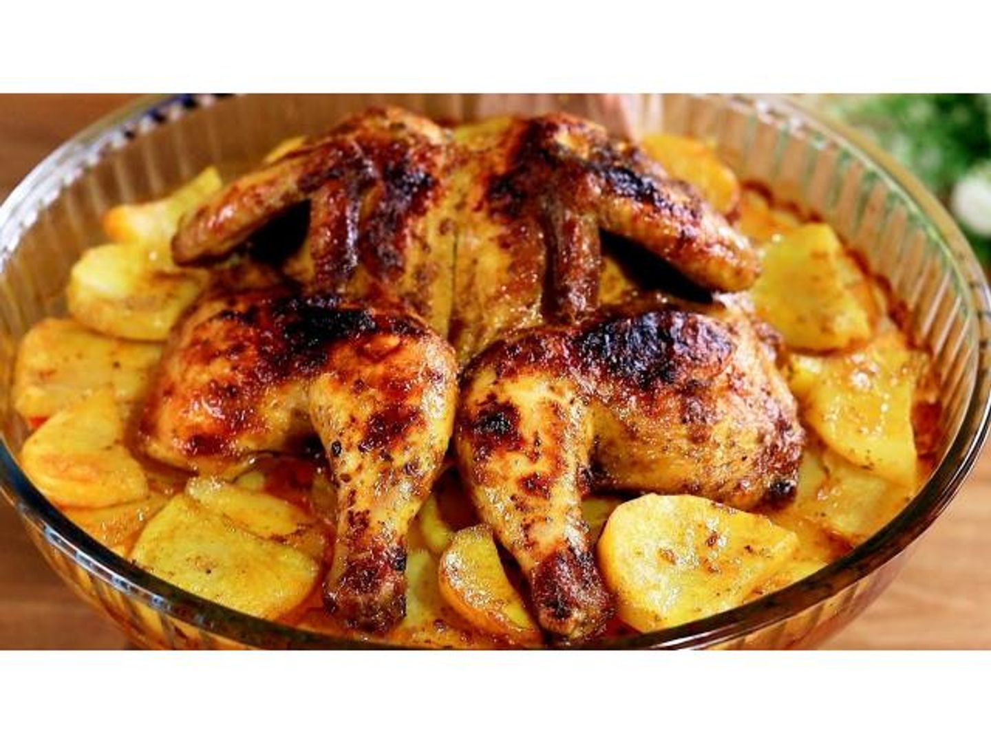 دجاج مع بطاطا