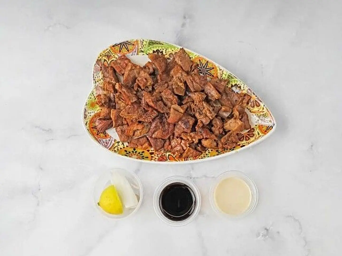 مدفون لحم مع جبن حراق