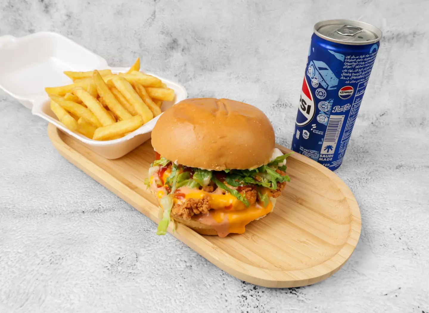 Crispy Chicken Burger Meal
