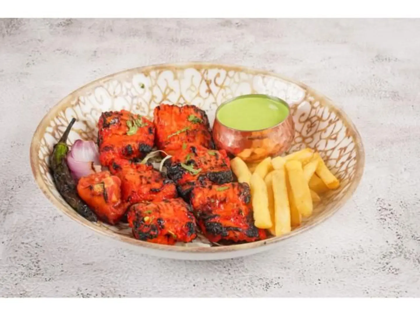 Tandoori Chicken Tikka Poration