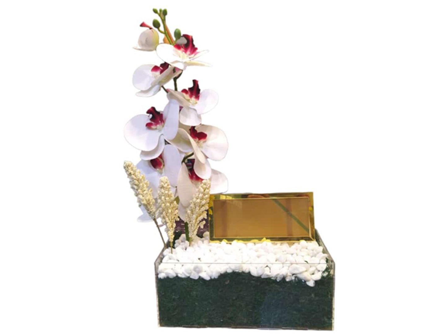 Elegant Arrangement With Industrial Flowers To Present The Amount Of A20