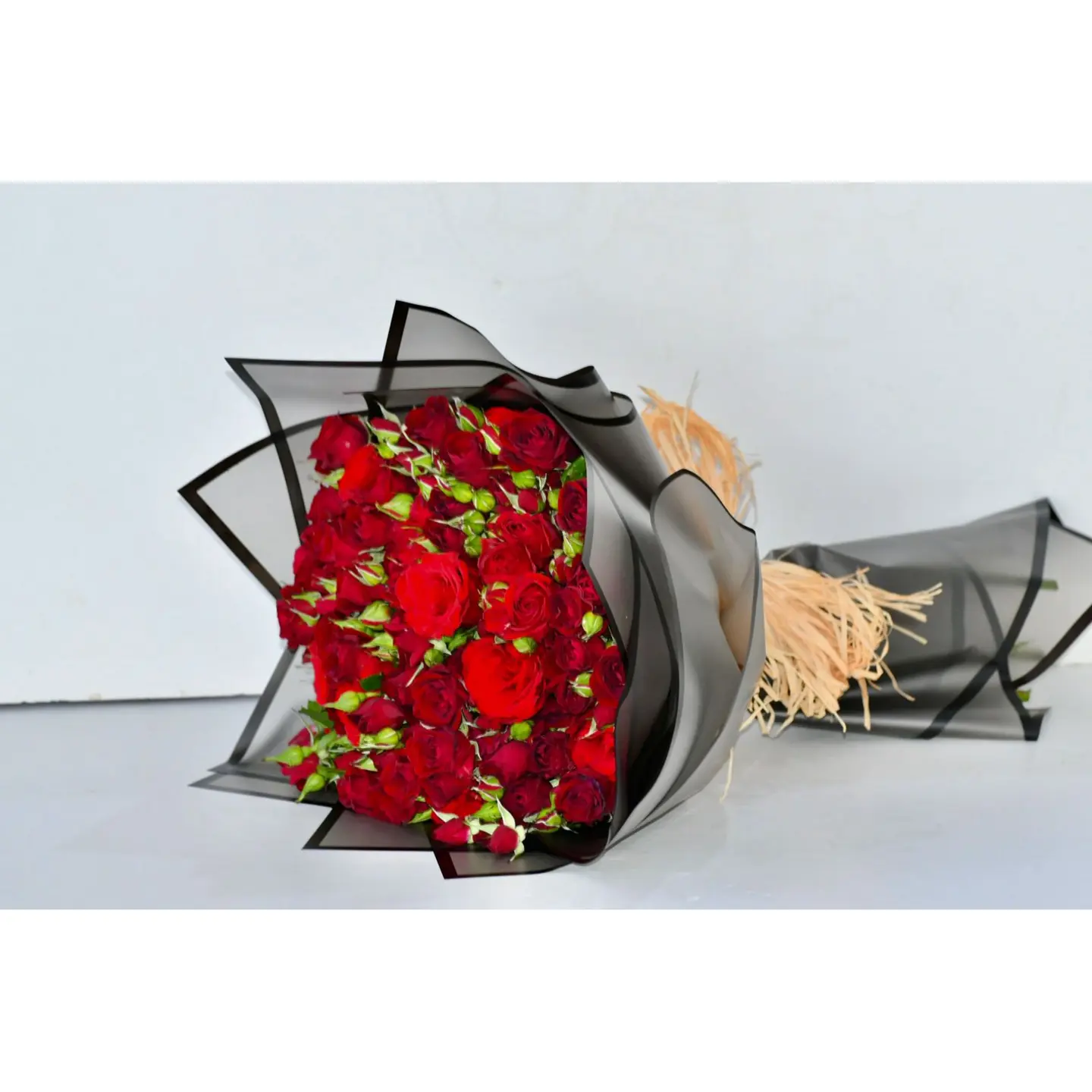 Baby Rose And Red Rose Bouquet