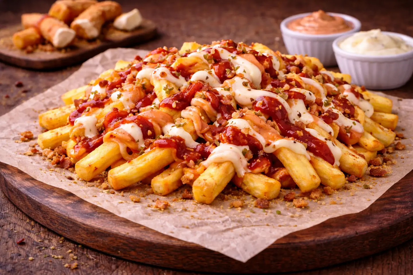 Fries With Sauces
