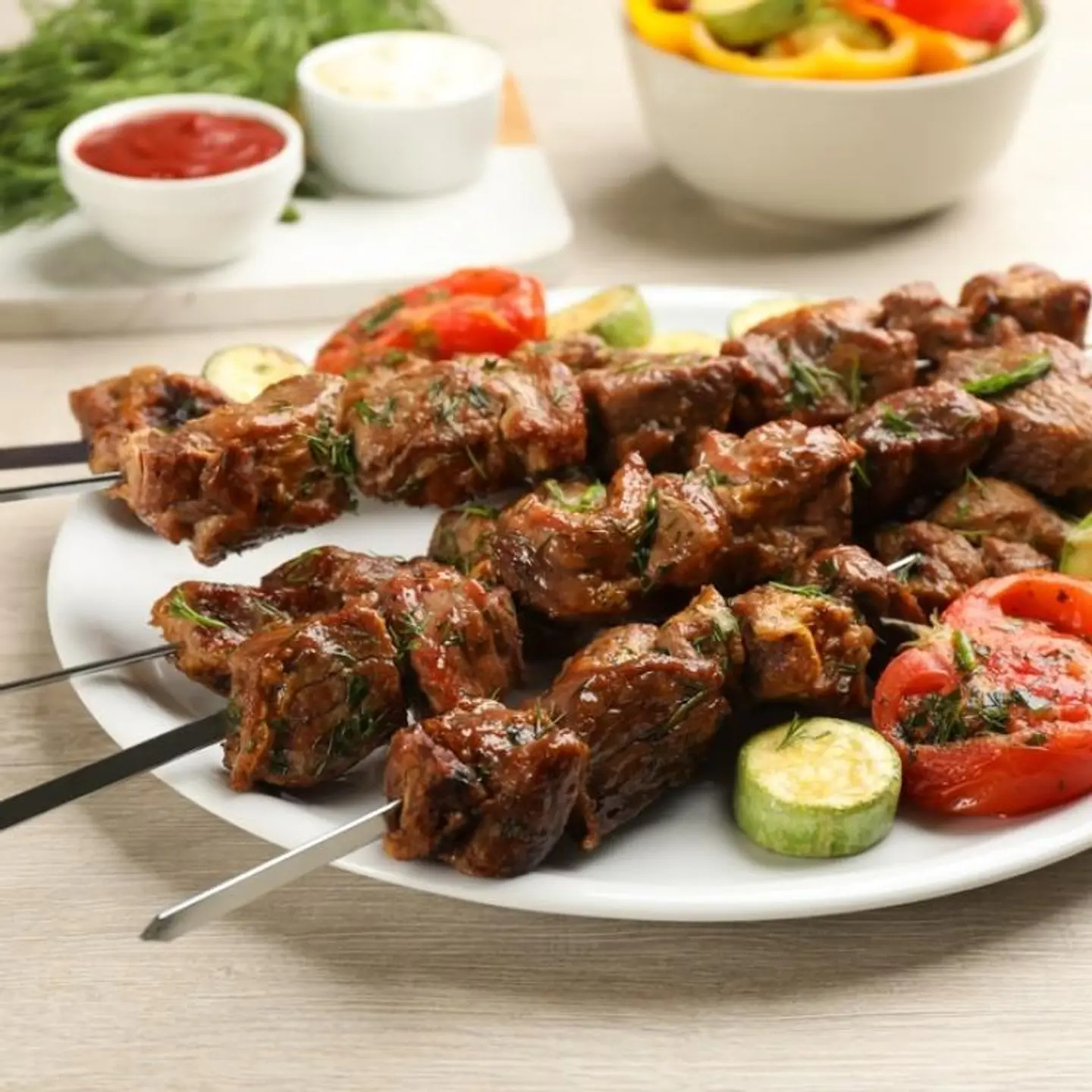 Shish Tawook And Meat Kebab Without Rice