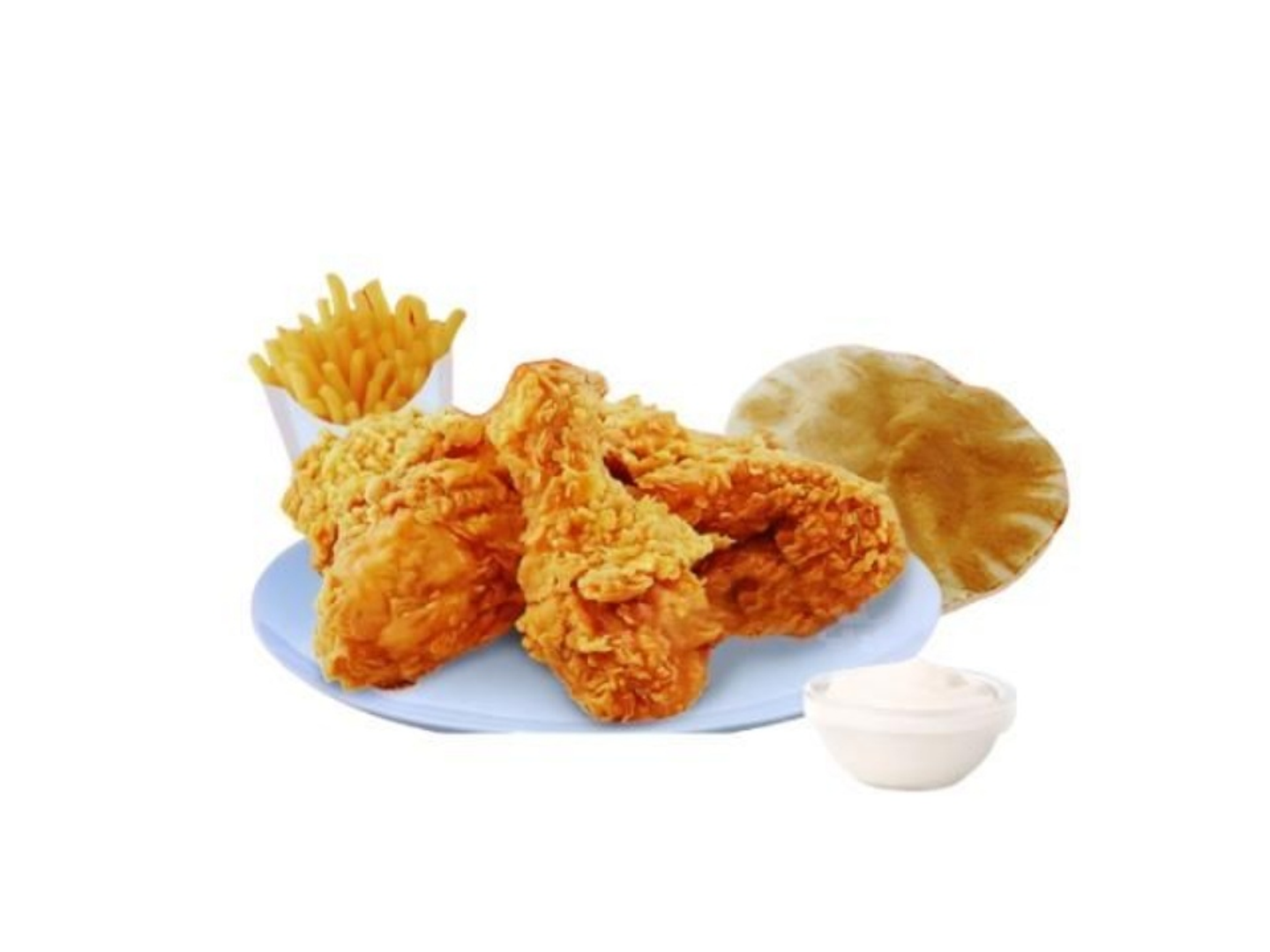 4 Pieces Of Broasted Chicken