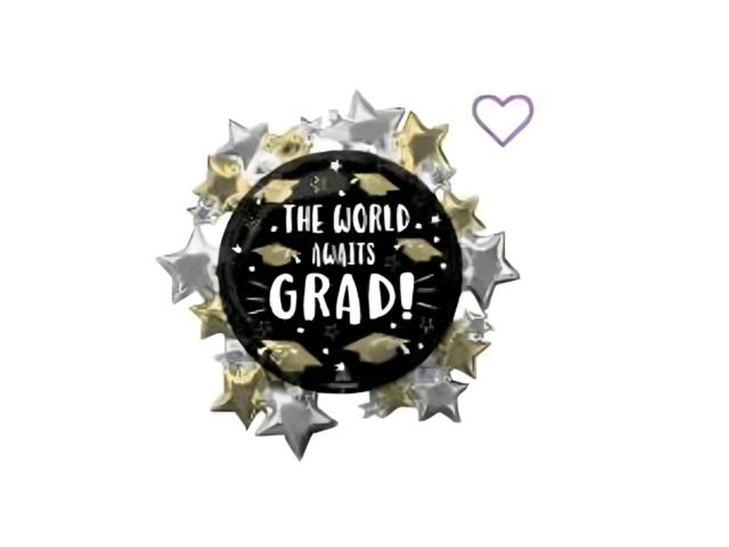 بالون تخرج قصدير 40 انش 25