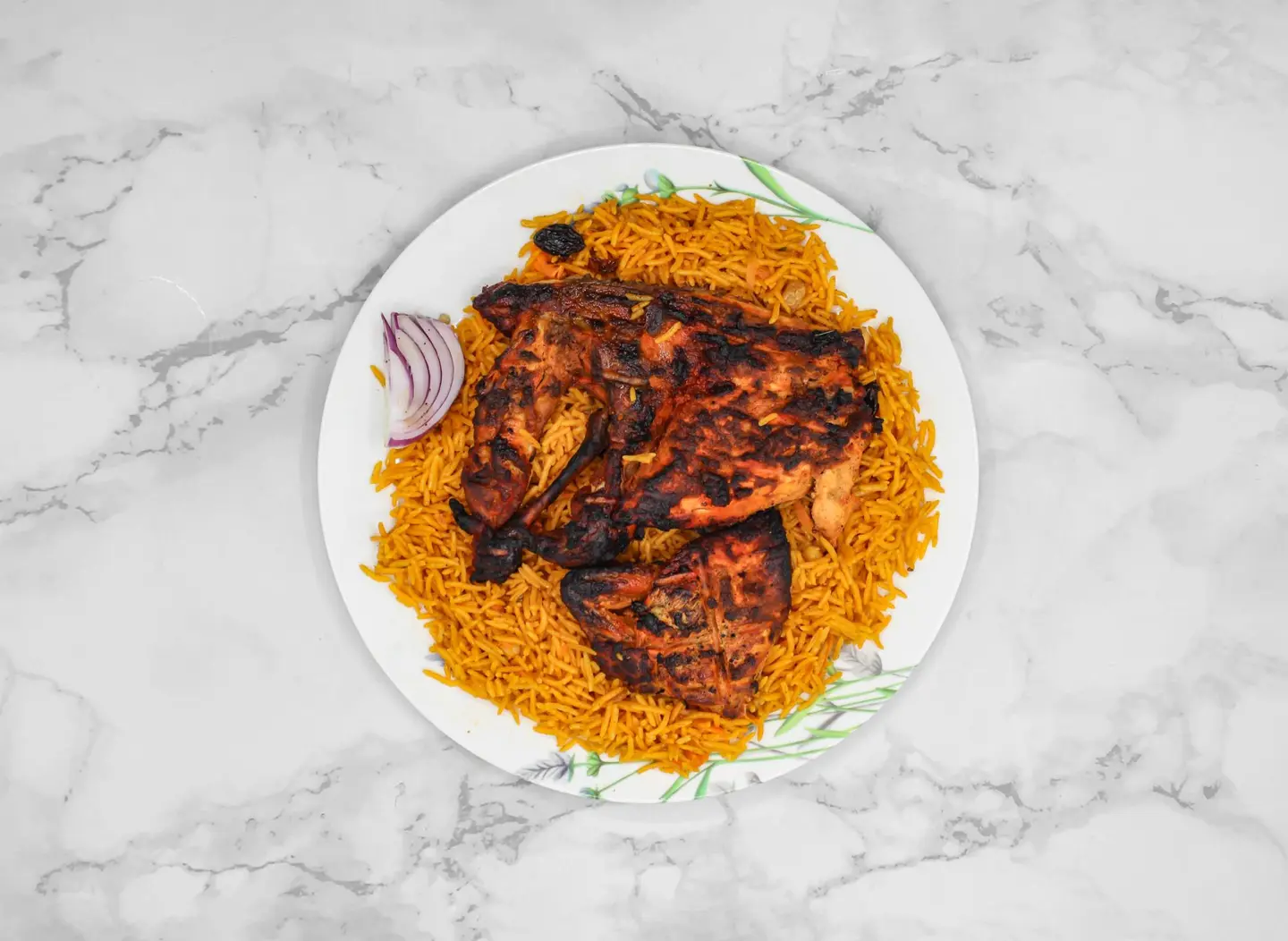 Whole Madbi Chicken With Bukhari Rice