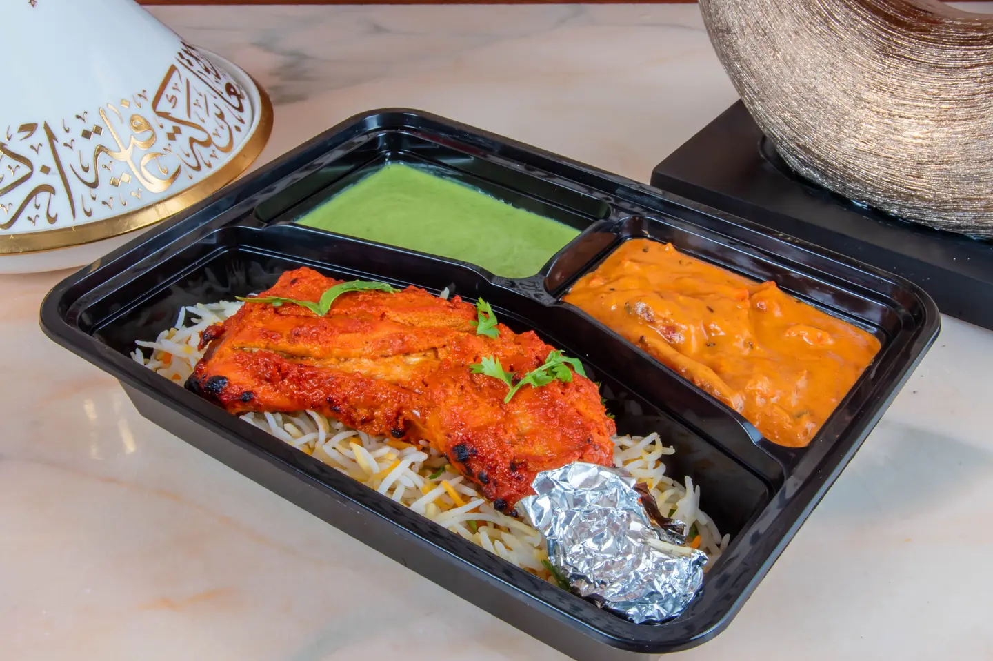 Tandoori Chicken With Biriyani Rice