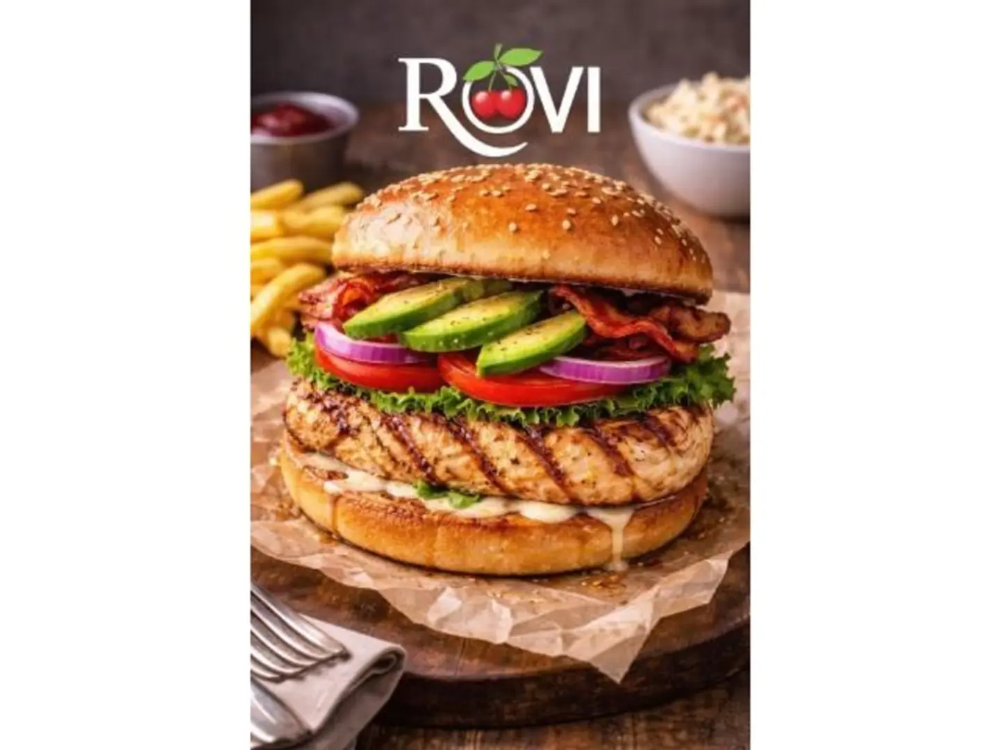 كلاسيك برجر دجاج