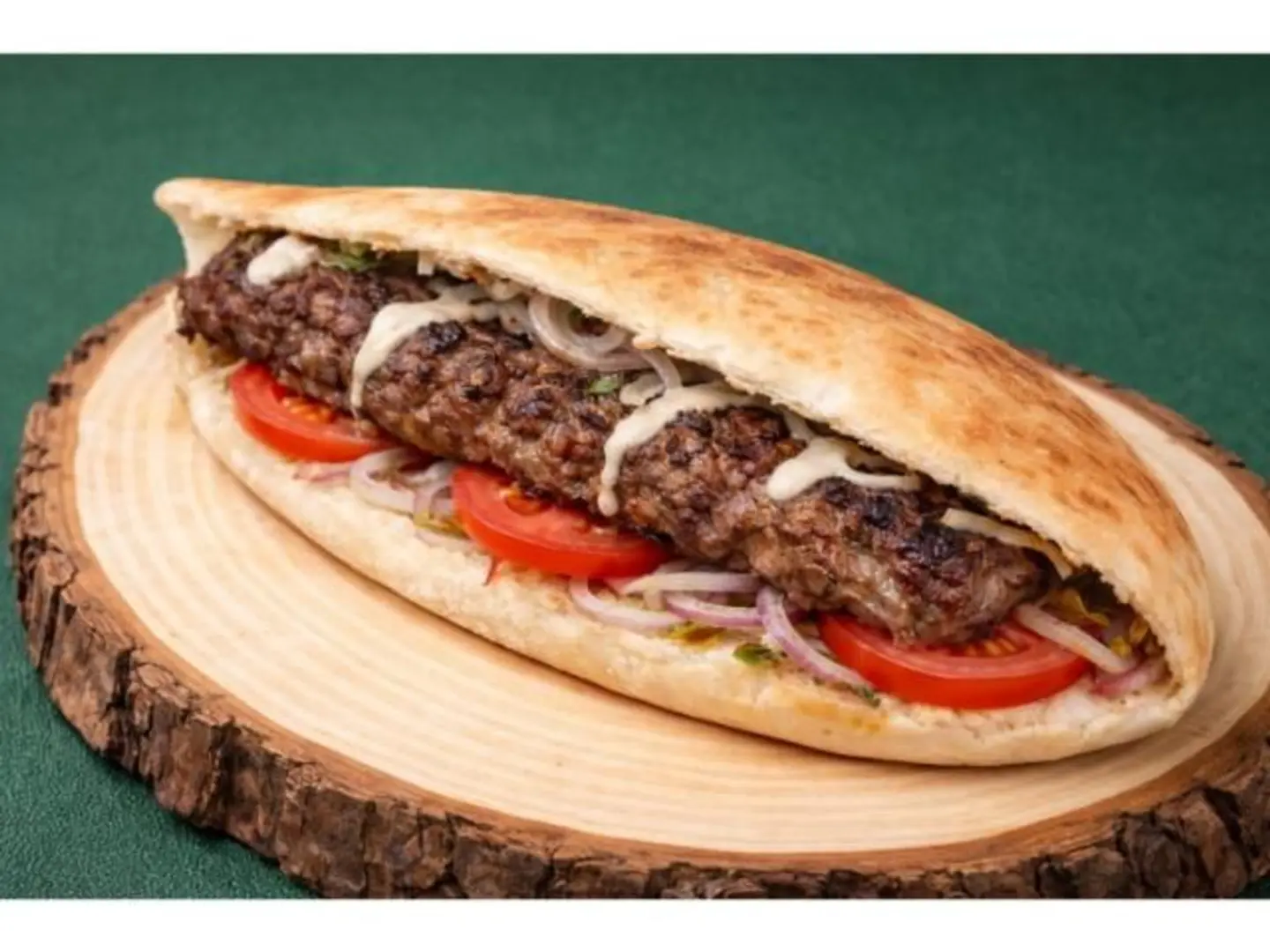 كباب لحم ساندوتش