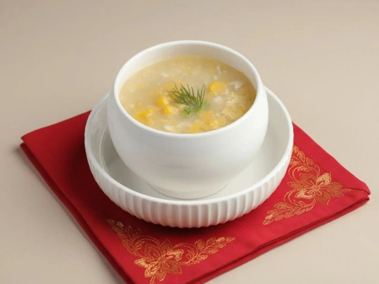 شوربة الدجاج بالذرة