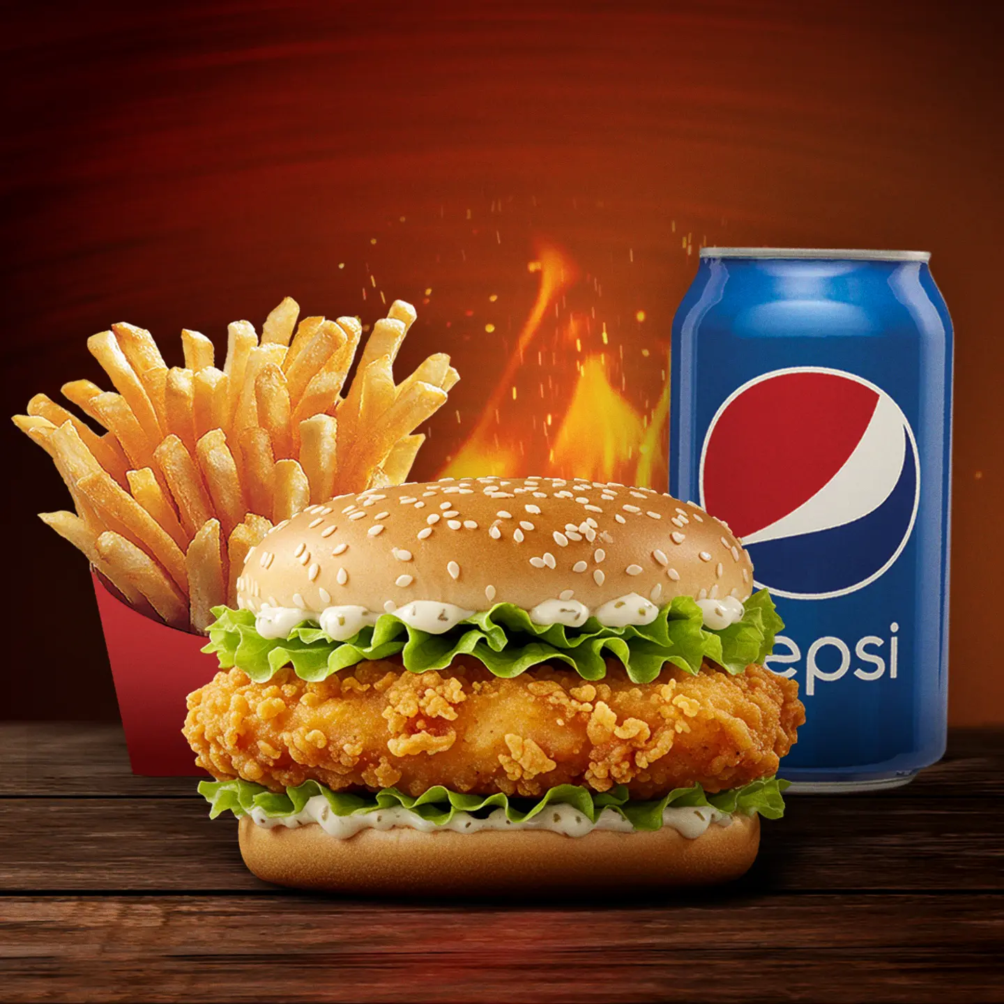 Zinger Burger Meal: