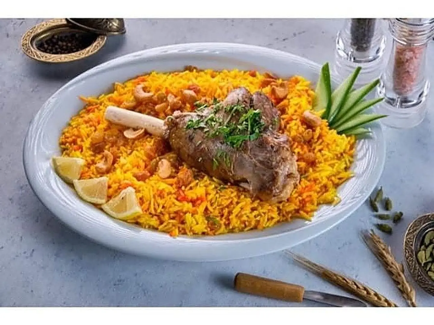 نص كبسة لحم