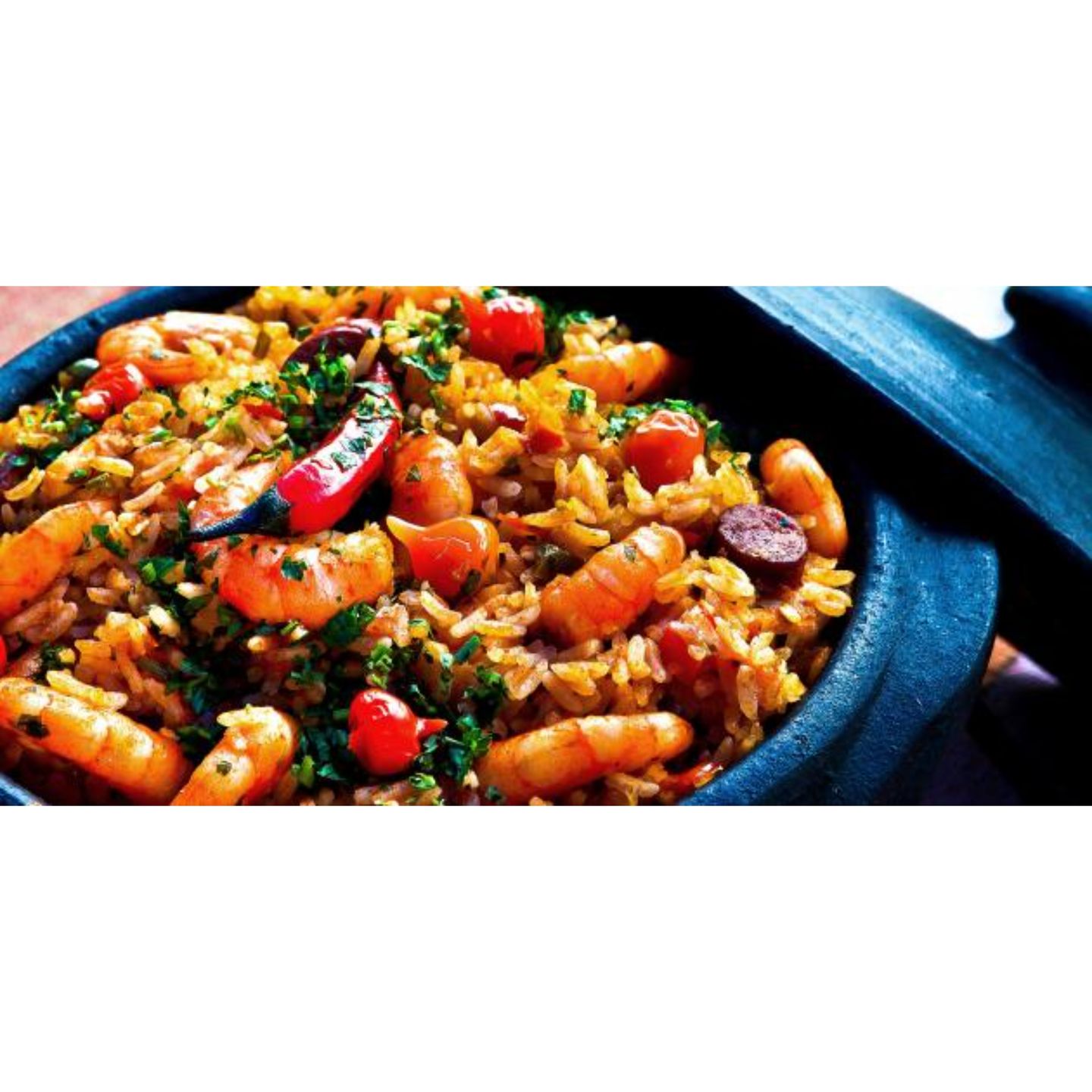 Shrimp Rice And Pepper Slices