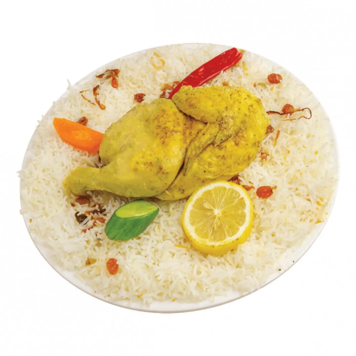 نص حبة دجاج مدفون