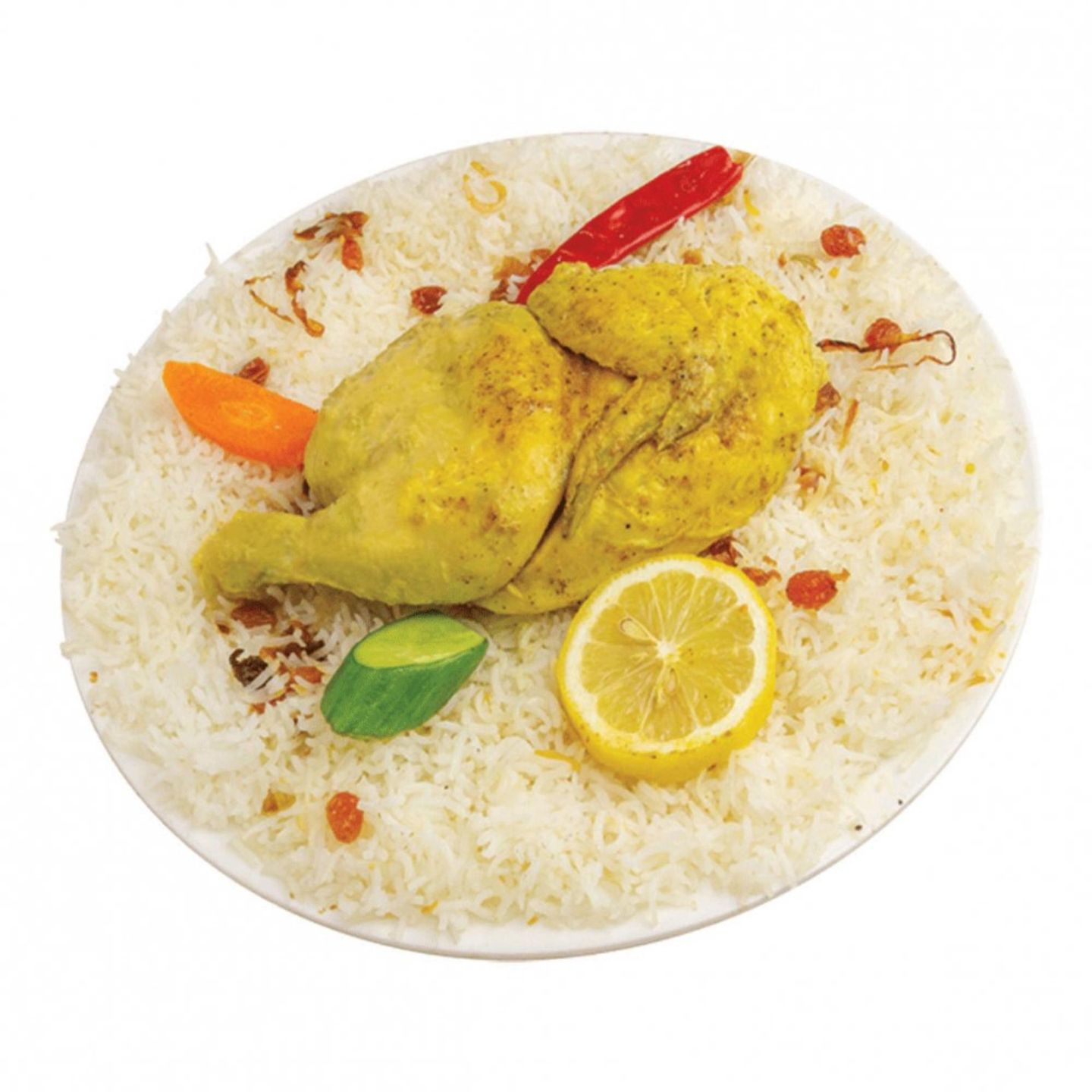 نص حبة دجاج مدفون