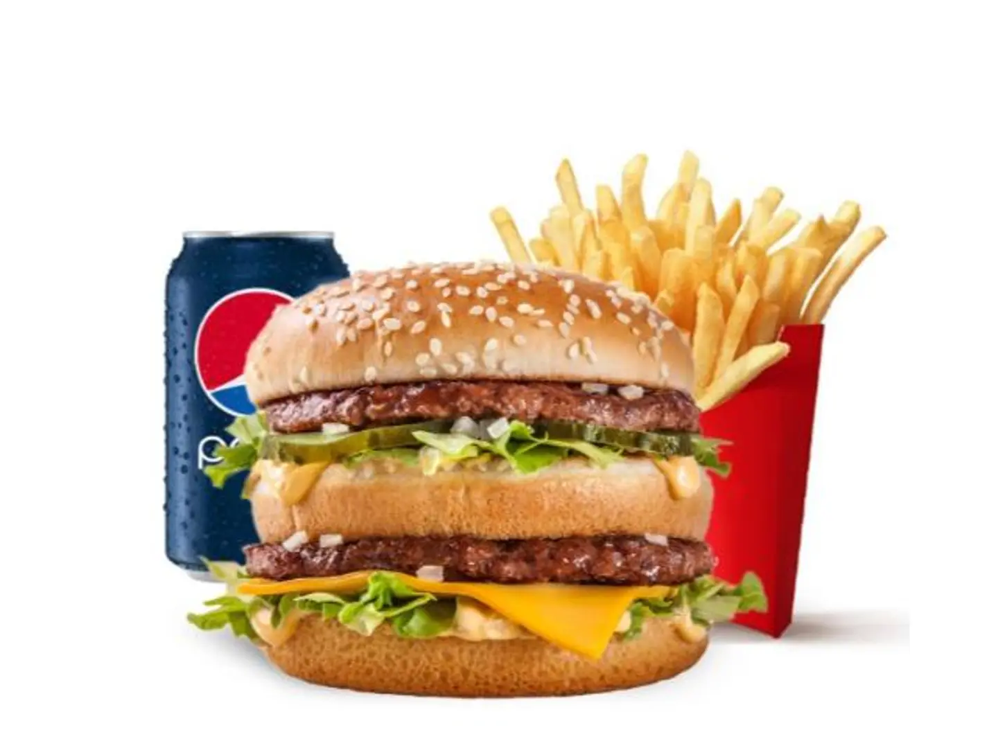 وجبة دبل برجر لحم