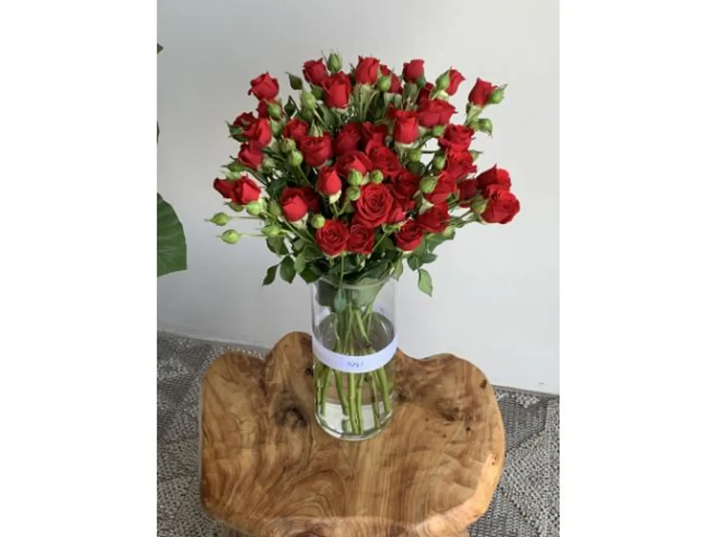 Red Baby Rose Vase