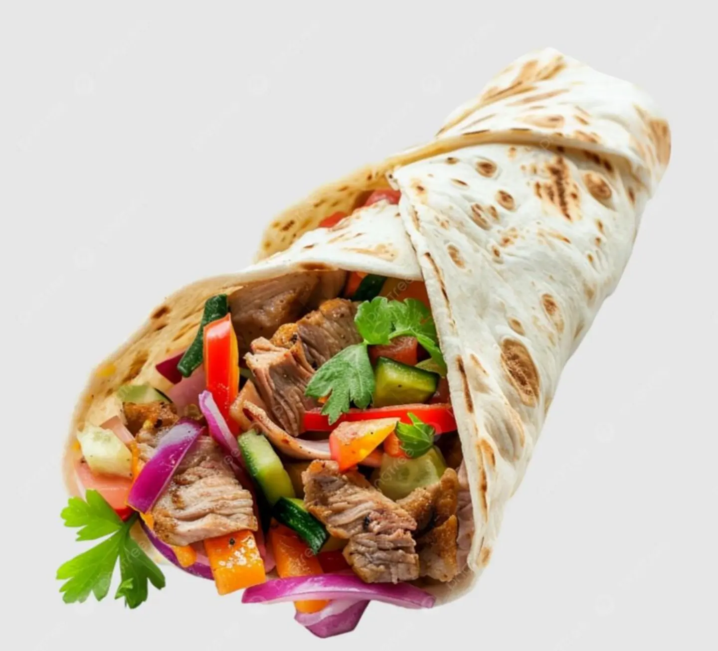 Tortilla Spicy Meat Kebab