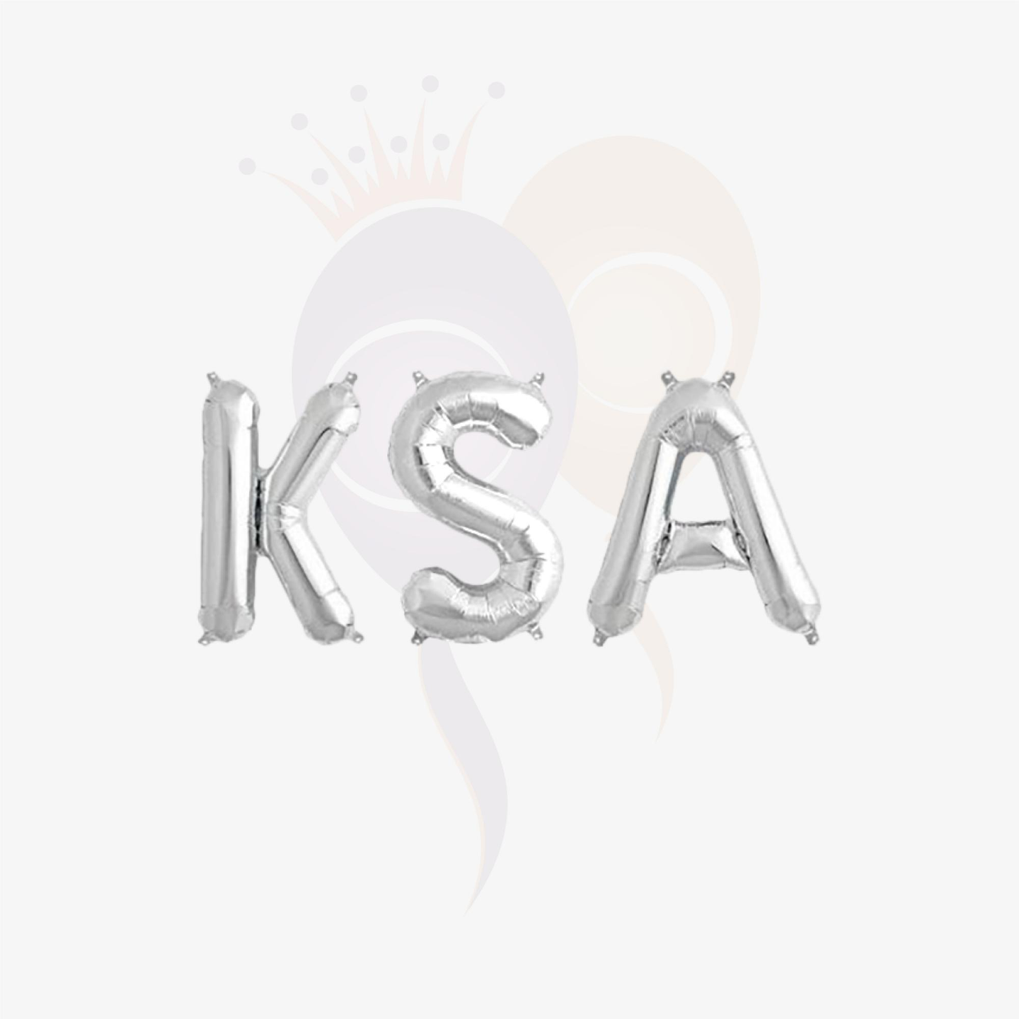 حروف كيه اس ايه فضي كبيرة