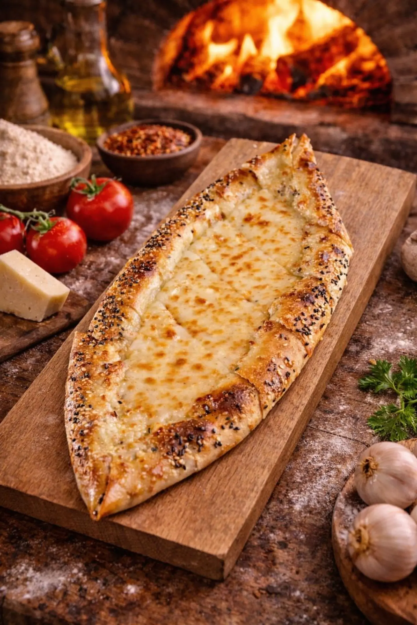 Kashkaval Cheese Pide