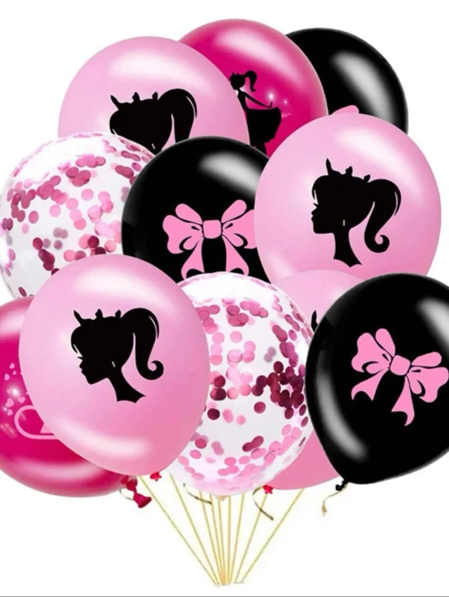 Happy Birthday Set Balloon Girl