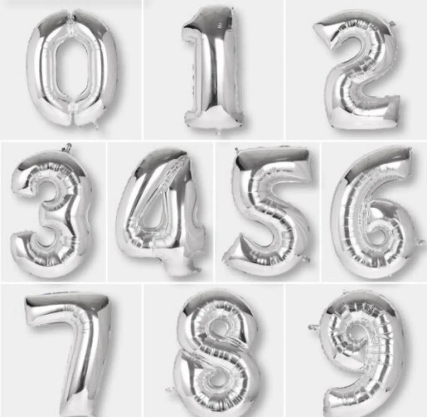 بالون ارقام هيليوم