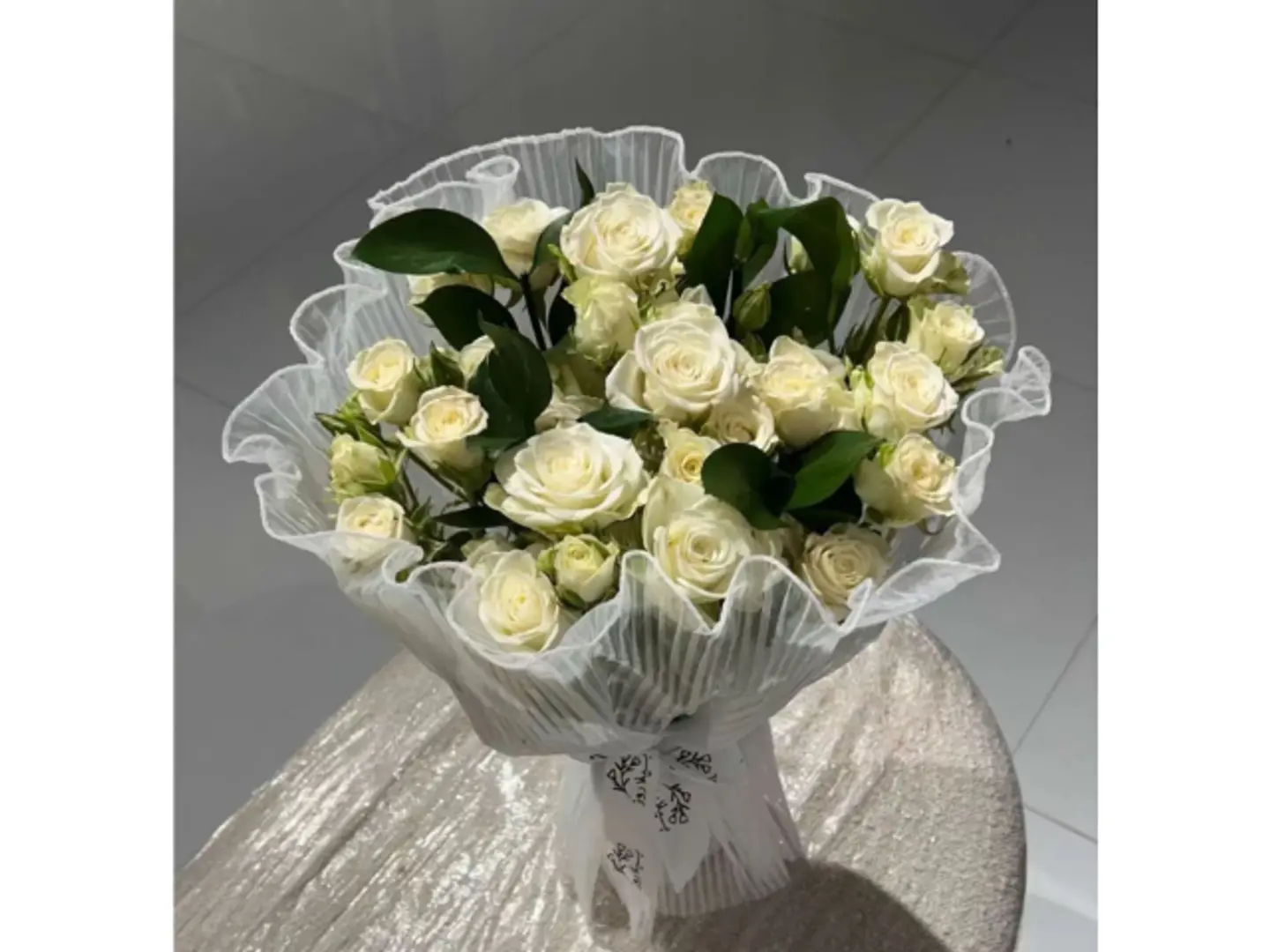Baby White Rose Bouquet 2