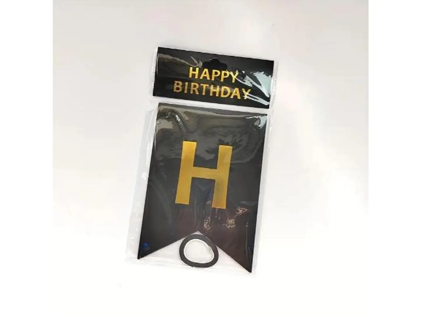 Black Birthday Rope Ribbon