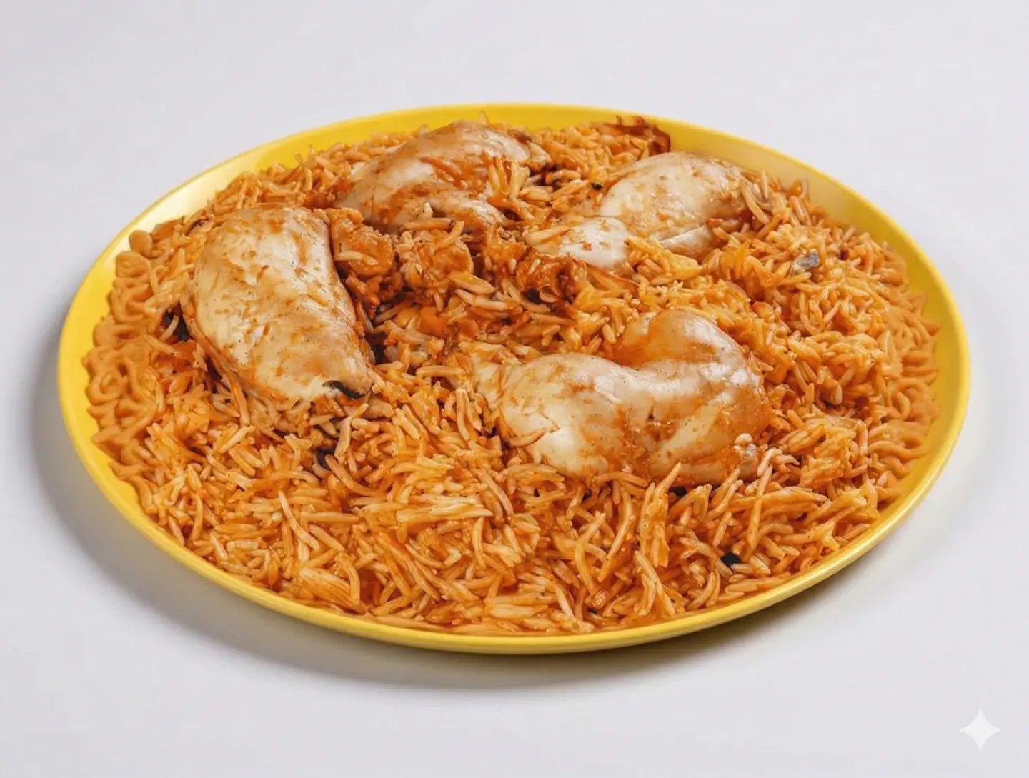 Half A Chicken With Rice